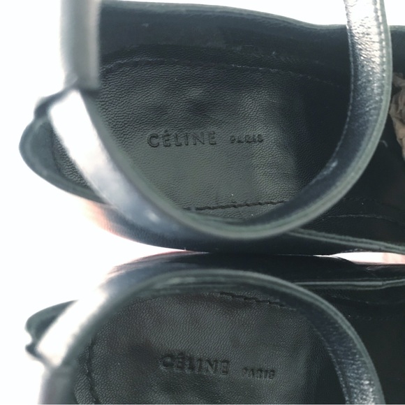 CELINE Phoebe Philo Leather Platform Ankle Strap Pumps High Heels 7 - Picture 6 of 8